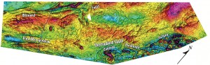 Aeromagnetic map of the southern Appalachians